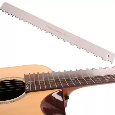 Bass fingerboard folk electric guitar neck ruler stainless steel measurement bass guitar neck notch ruler