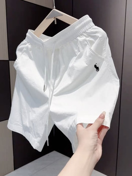 2025 summer new men's casual shorts loose straight sports quick-drying beach pants american versatile five-point pants