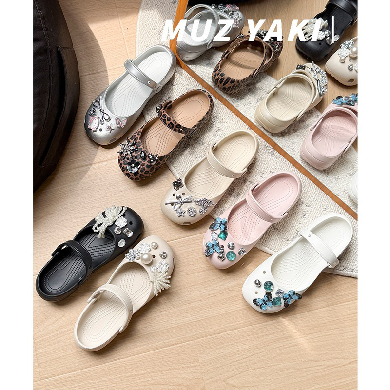 Muzak (Ballet Shoes, Clogs) 26Ss Classic Summer Sandals Women's Shoes Flat Shoes Slip-On Muzak (Ballet Shoes, Clogs) 26Ss Classic Summer Sandals Women's Shoes Flat Shoes Slip-On