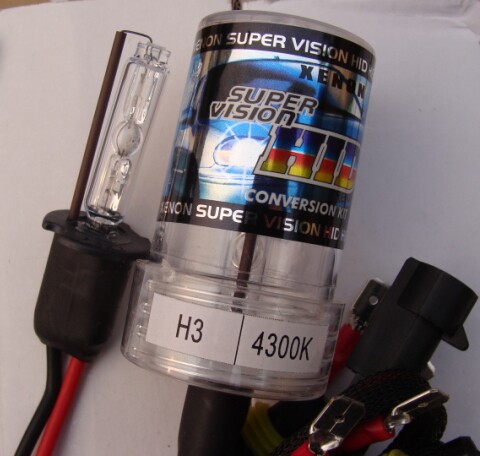 Xenon bulb H3 hernia fishing bulb Strong light yellow white blue light temperature super bright bulb shell