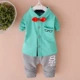 Trẻ sơ sinh trẻ em quần áo trẻ em quần áo bé trai 1-3 tuổi 0 đến 2 nam kho báu mùa thu cotton phù hợp với ba mảnh