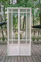 Golden One West Extreme Brief Retro Door Glass Door Open Door Embossing Art Glass Door Splicing Glass Door