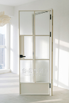 Golden One West Pole Minimalist Style White Extremely Narrow Rim Reancient Steel Window Toilet Door Iron Art Bathroom Glass Door