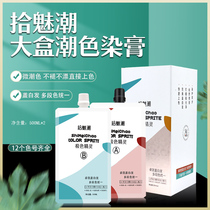 hair salon special micro ochre color large box dyed hair cream cover white hair dyeing paste net red pop color paste hair dye one step in place