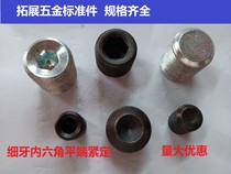 GB77 fine tooth hexagon socket flat end set screw fine tooth screw M16M20 * 1 25 1 5-27*1 5*20