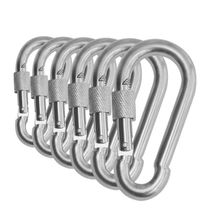 Galvanized Safety Buckle Spring Hook With Circle Spring Cingulum Cap Mountaineering Buckle Safety Hook Dog Chain Buckle Quick Hanging Insurance Hook