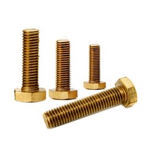 M8M10 * 12-100 copper screw copper Outer hexagonal bolt brass Outer hexagonal screw copper material screw