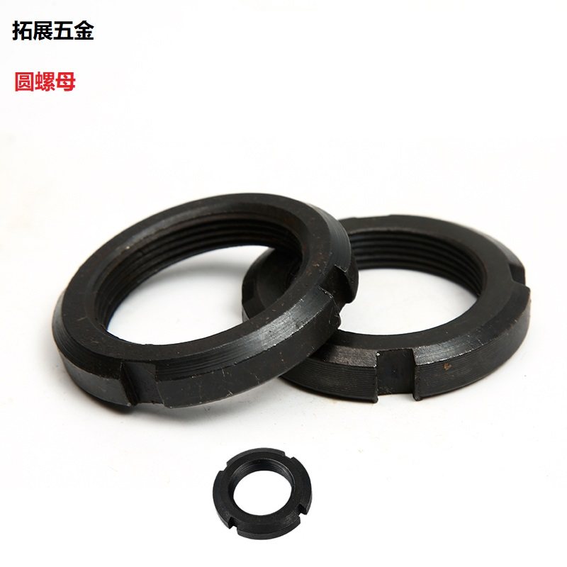 GB812 Round Nut Lock Prevents Screw Female Flat Hat and Hat Four-Slot Nut M24M27M30M76 2