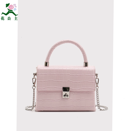 Портативная сумка на одно плечо для принцессы, крокодиловый принт