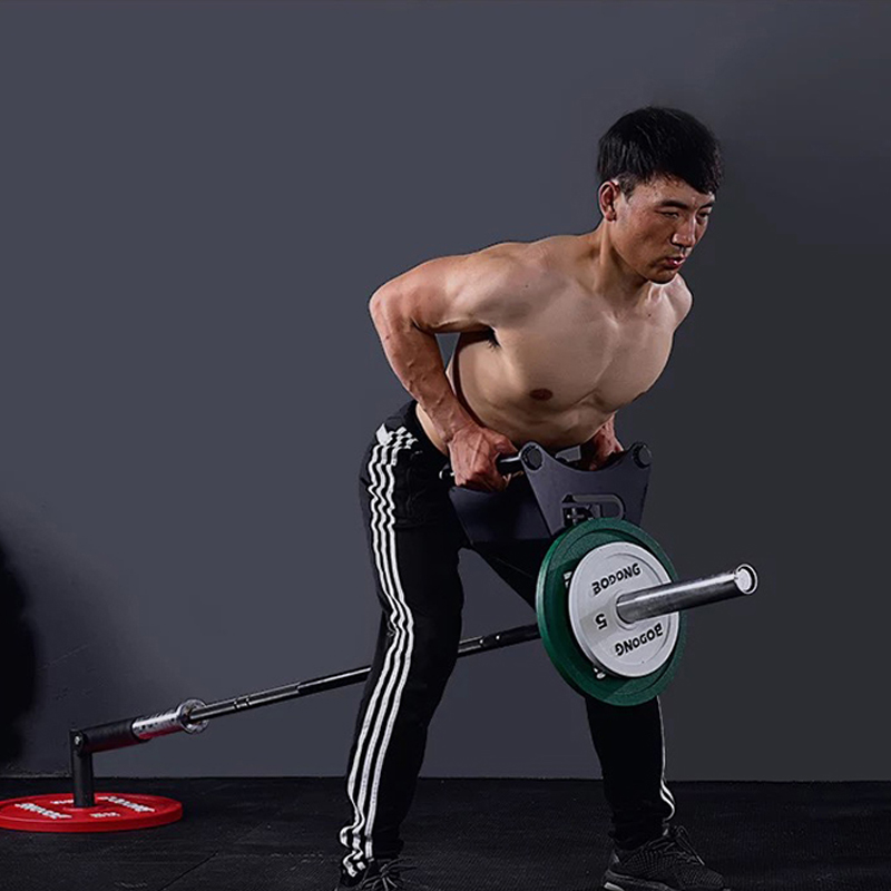 Parallel rowing hard pull handle pair grip double take position V type strength training fitness barbell rod Cannon Barrel Pull Back God