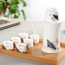 Winemaker Bronzer Hot Wine Pot Home Ceramics Chinese Antique Wine Furniture Suit Yellow Wine White Wine Glass Hot And Warm Wine Pot