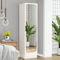  Full-length mirror Full-body floor-to-ceiling mirror Household simple modern multi-function bedroom three-dimensional storage cabinet fitting mirror