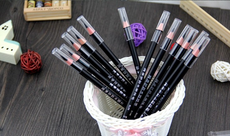 Tốt sử dụng các sản phẩm trong nước! 绮 莱伊 bút kẻ mắt không thấm nước bút lông mày bút chì ~ đen kẻ mắt nước missha