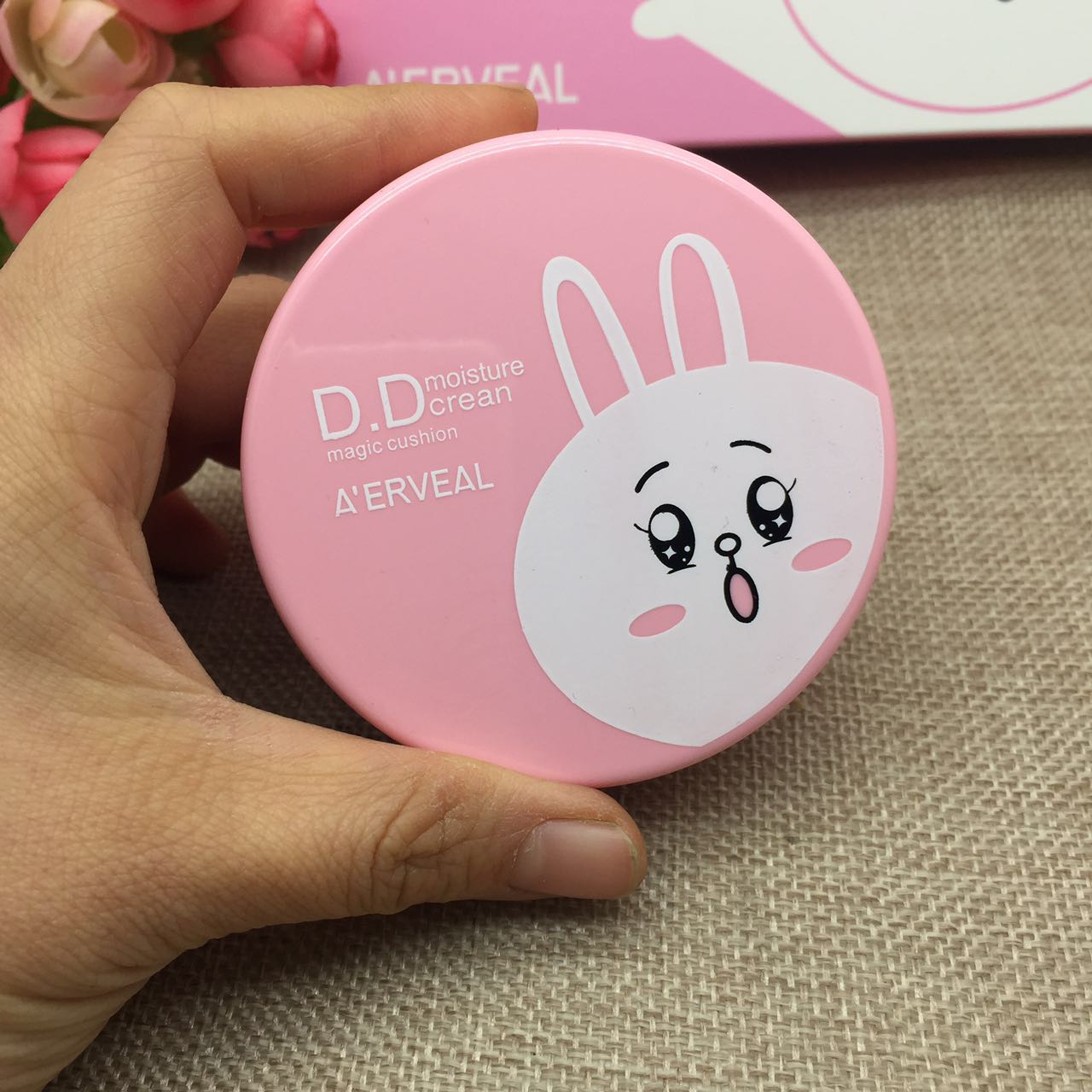 Phim hoạt hình dễ thương pet đệm không khí BB cream CC cream nude trang điểm che khuyết điểm cô lập mạnh mẽ kiểm soát dầu giữ ẩm Hàn Quốc nền tảng chất lỏng