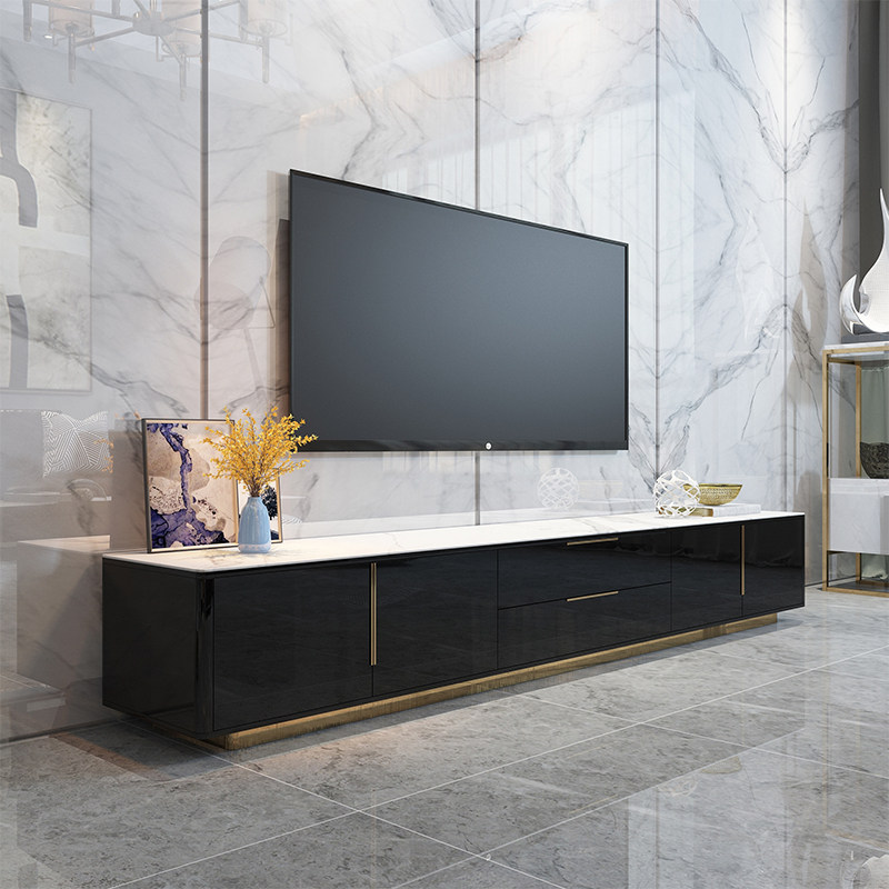 Small TV cabinet tea combined light luxury modern minimal cabinet small family living room in 2021 new models