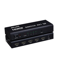 HDMI switcher switch four in and one out computer HDMI 4 cut 1 with audio HD video switch 4K