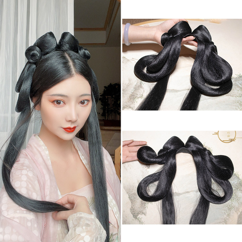 Fu Xiaofei butterfly knot cute all hair soft hair lazy hair pack and easy to handle the old style