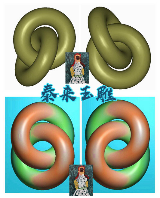 Hollowed-out cirque ringer round button with green button abq90 finely carved picture embossed jade carved gray figure BMP computer engraving