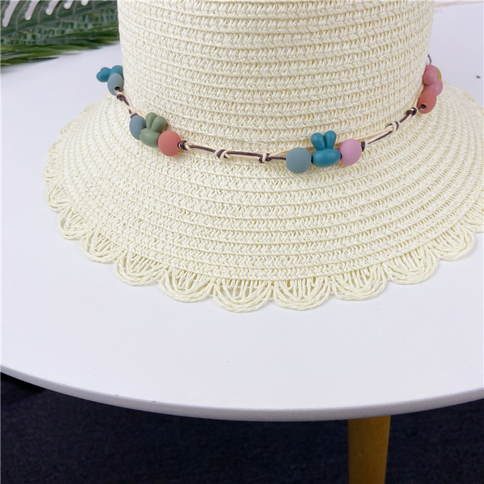 Children Unisex Cute Rabbit Straw Hat display picture 8