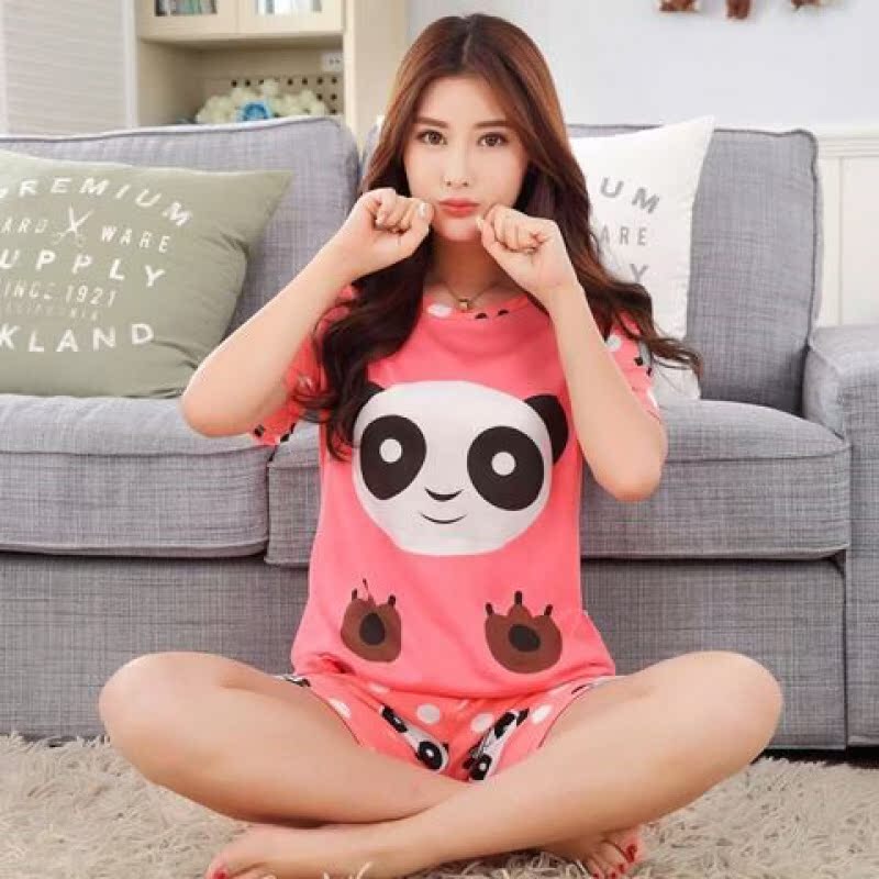 . Kích thước cực lớn này womens chất béo mm quần áo mùa hè chất béo chất béo cộng với quần short pajama bộ đàn hồi 200-250 nhà.