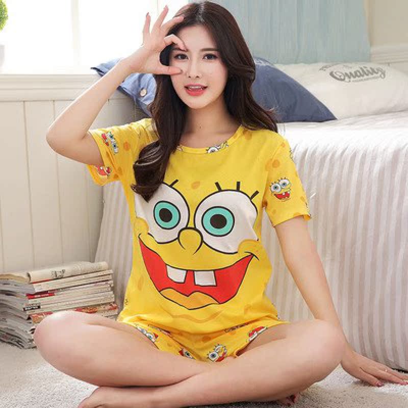 . Kích thước cực lớn này womens chất béo mm quần áo mùa hè chất béo chất béo cộng với quần short pajama bộ đàn hồi 200-250 nhà.