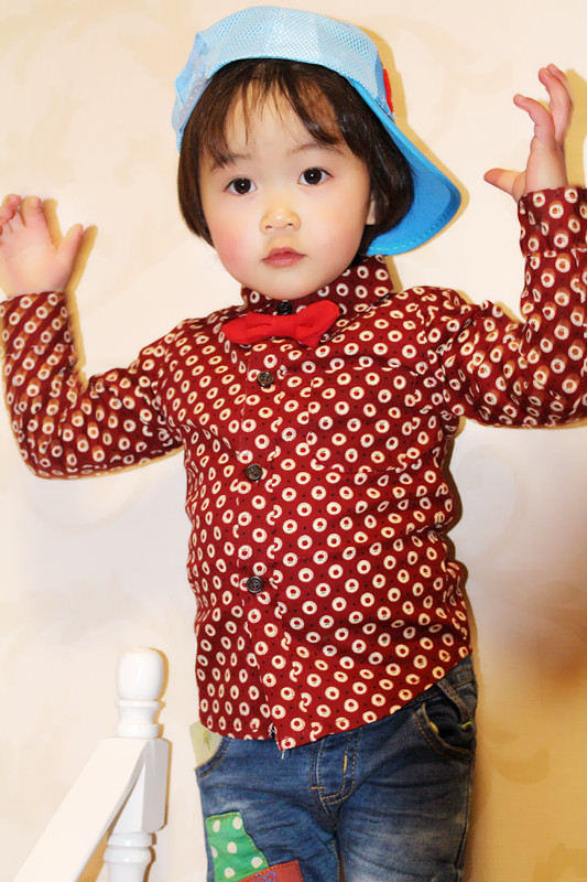 Chemise enfant à manche longue en coton - Ref 2083958 Image 30