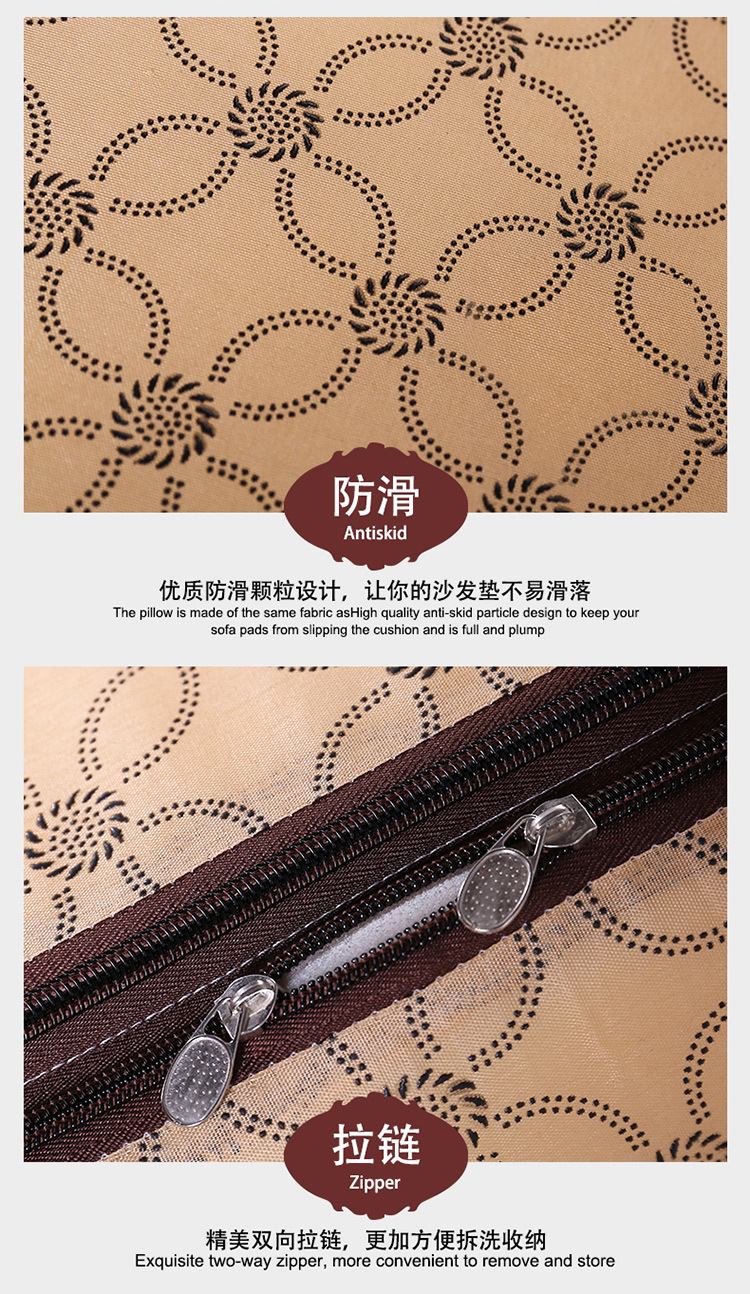 Bọt biển dày gỗ gụ rắn sofa gỗ đệm sofa gỗ đệm với tựa lưng mùa xuân và mùa thu ghế liên bang thảm chống trượt - Ghế đệm / đệm Sofa đệm ghế gỗ phòng khách đẹp