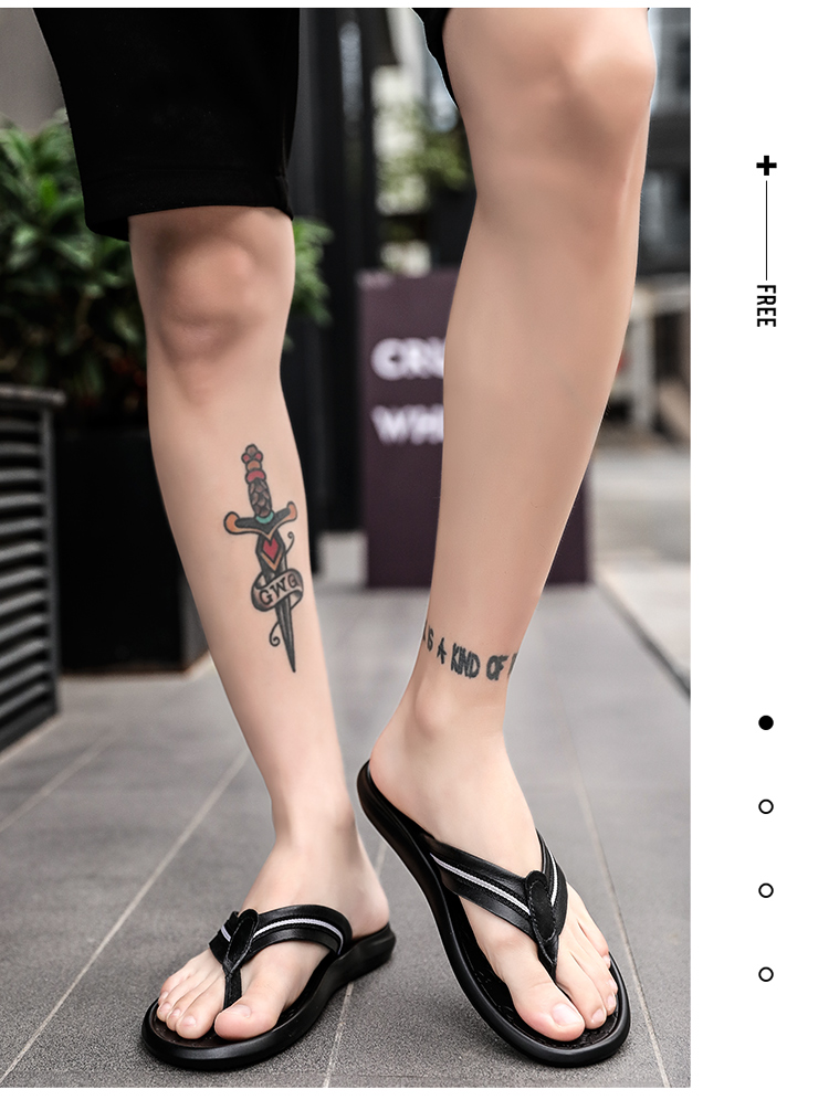 Dép đi trong nhà ga châu Âu xu hướng mùa hè phiên bản Hàn Quốc của những đôi dép da nam hoang dã - Dép dép hot trend năm 2021