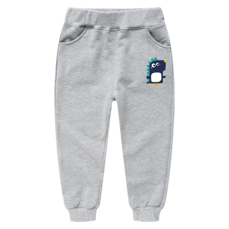 Trẻ em quần 2019 mới của Hàn Quốc phiên bản Xuân Thu Mid-Day Childrens quần Loose Casual Childrens bông Quần bó sát