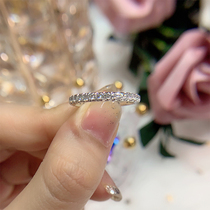 18k Platinum 3 Tails Ring with Morsanstone Ring D Thrones Ring Wedding Withdrawal pt950 Platinum