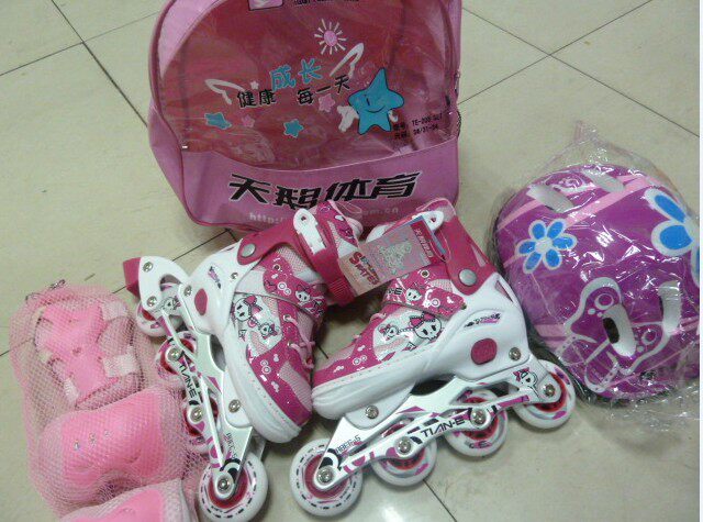 Swan 203 Wheels Skating Shoes Swan Children Suit Wheels Skating Shoes Swans Straight Rows Of Skating Shoes-Taobao