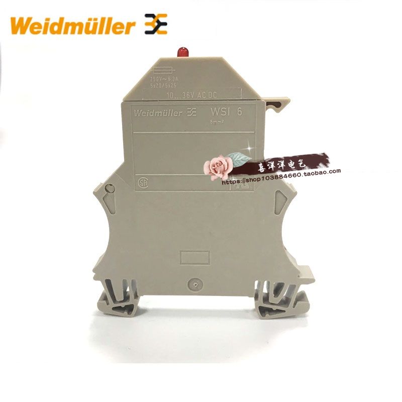Weidmueller fuse-type wiring terminal 1011300000 WSI 6 LD 10-36V DC AC