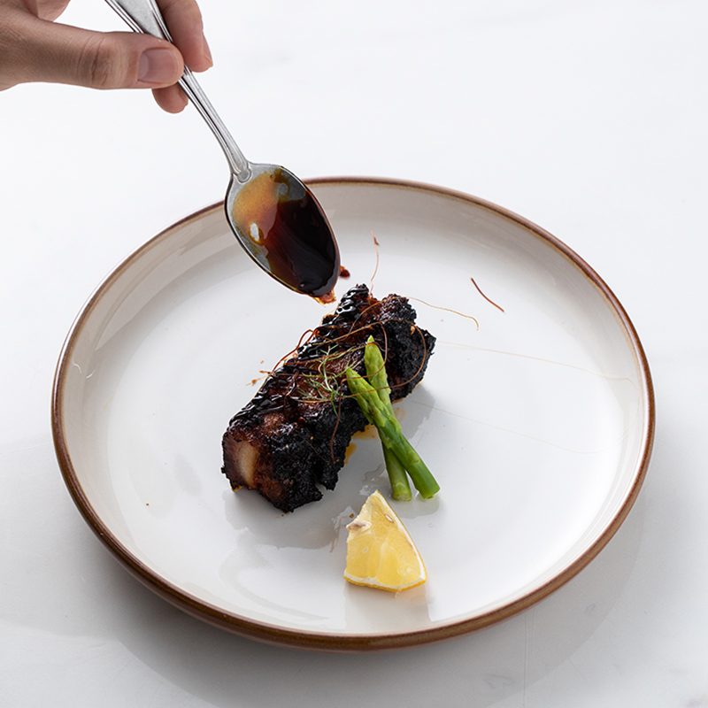 And the VP western - style creative ceramic plate west pot dish steak dish 10 inch plate plate of pasta dish dish for breakfast