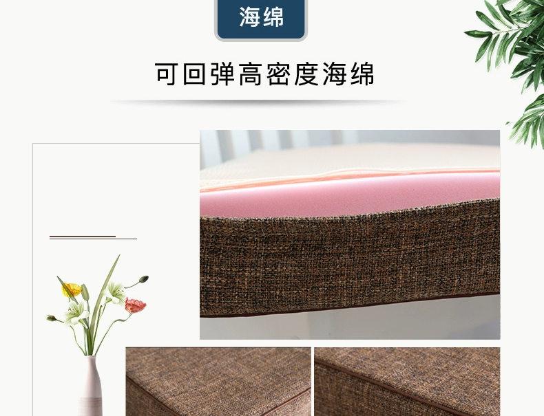 Khăn trải đệm bọt pad dày rắn sofa gỗ gụ đệm ghế văn phòng đệm đệm đệm tùy chỉnh - Ghế đệm / đệm Sofa