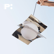 PRINT:HI Patent design Silver table lamp modern stainless steel headboard lamp ambience lamp home pendulum