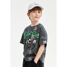 [Cool and Antibacterial] Taipingniao Felicat Co op Series Children's Short sleeved T-shirts Summer fashion for men and women