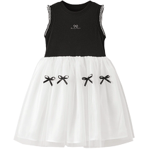 (Vitality Series) minipeace Peacebird childrens clothing girls dress ballet style knitted vest dress summer