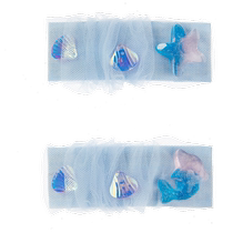 (Same style at counter) minipeace childrens clothing girls pair of blue hairpins and hairpins