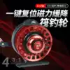 Bridge raft Raft fishing one key slow down raft rod wheel Micro lead full metal fishing wheel with relief before hitting the bridge fishing wheel