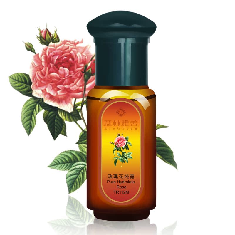 森林雅舍玫瑰花纯露30ml正品精油滋润保湿收缩毛孔抗衰老提亮肤色