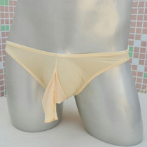 European and American mens underwear jj set transparent ice silk cotton bag breifs gun separation elephant nose underwear men