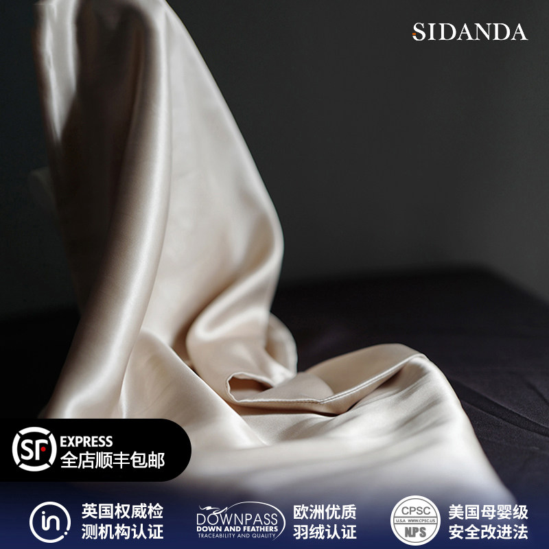 SIDANDA22 Mmie Pounds Real Silk Pillowcase Cool Sensant Silk Slip Mulberry Silk Pillow Headgear Adult Pillowcase Slip only