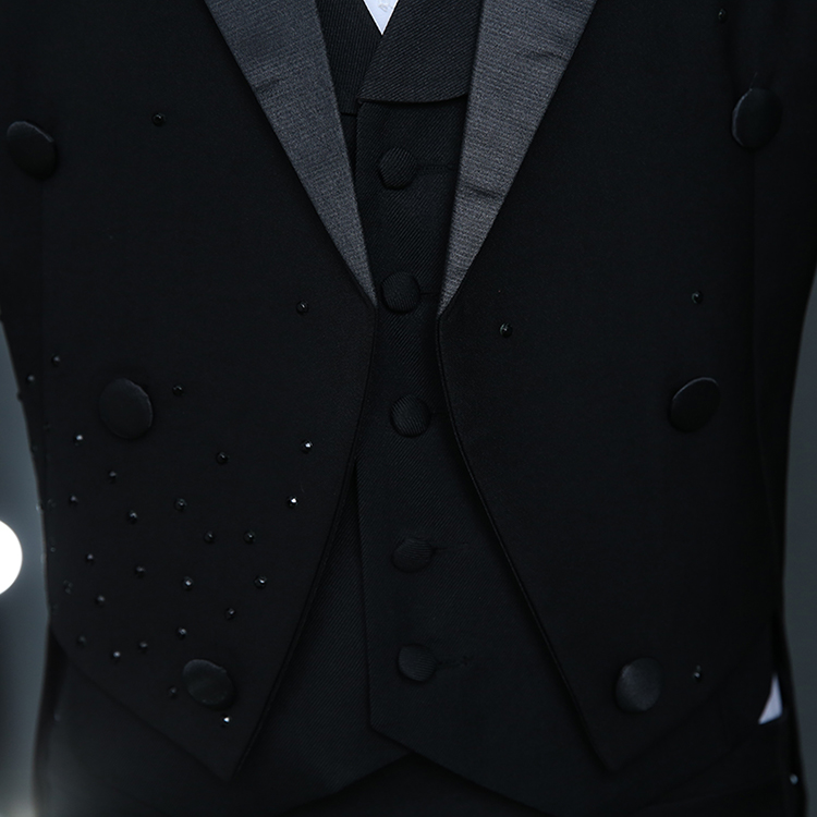 Trang phục tuxedo nam trang phục hợp xướng mới phù hợp với tiệc cưới nghệ thuật thử nghiệm phù hợp với trang phục chỉ huy áo len nam