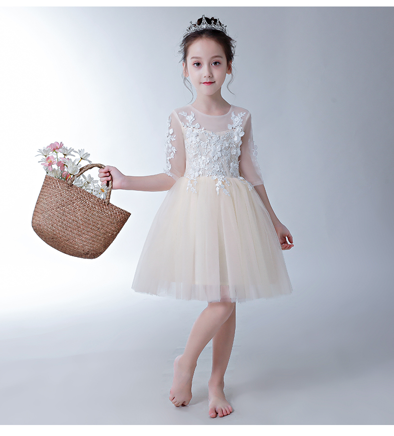 Váy dạ hội cho trẻ em, váy sinh nhật công chúa, trang phục piano cho bé gái, chủ nhà, chương trình, fluffy, cô gái hoa, váy cưới shop đồ trẻ em