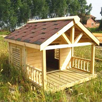 Custom all kinds of anti-corrosion wooden pet house Outdoor dog house Courtyard leak-proof kennel Extra large pet dog house Chalet