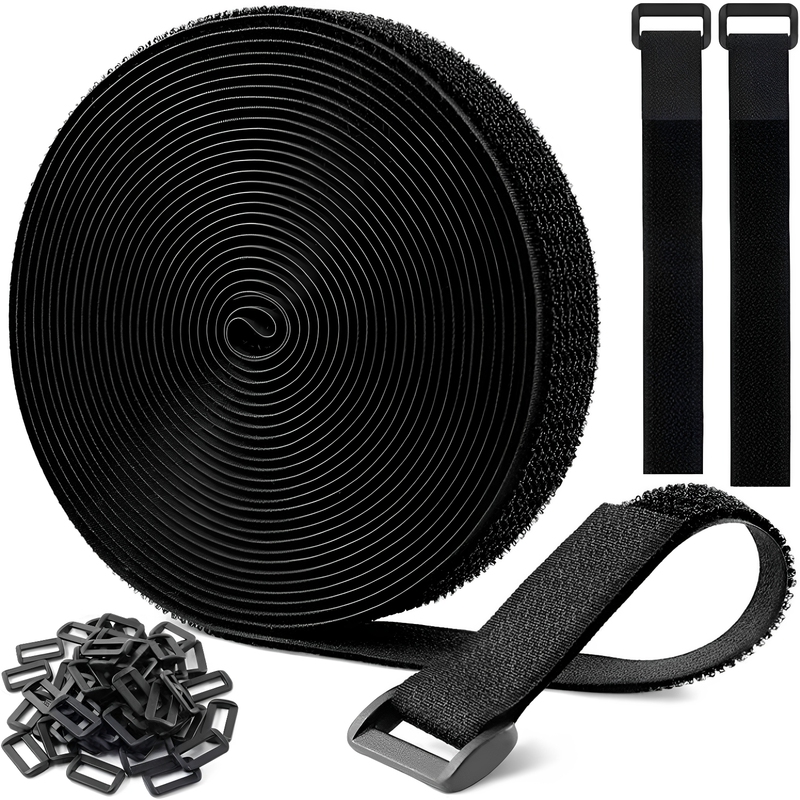Nylon Velcro Self-Adhesive Strap with Hook and Loop Fastener, Cable Square Buckle, Binding Strap, Fixed Cable Management, Reverse Buckle, Cable Tie Nylon Velcro Self-Adhesive Strap with Hook and Loop Fastener, Cable Square Buckle, Binding Strap, Fixed Cable Management, Reverse Buckle, Cable Tie