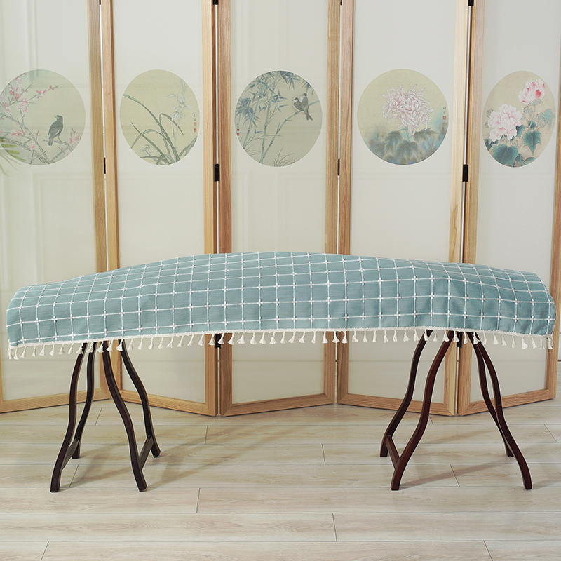 Guzheng dust cover cover cloth cotton hemp embroidery Dunhuang guzheng set dust cover accessories 163 type guzheng dustproof cloth