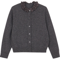 New Jiangnan Buyi childrens clothing sheep wool cardigan sweater 24 autumn girls jnbybyjnby1O8311700