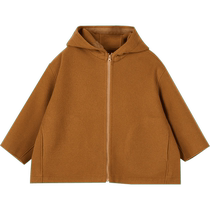 Jiangnan Buyi Childrens Clothing] Short winter woolen coat loose casual comfortable and warm for boys and girls jnbybyjnby