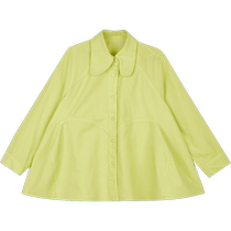 Jiangnan Buyi childrens clothing autumn cotton long-sleeved shirt doll collar light soft and loose for girls and children jnbybyjnby